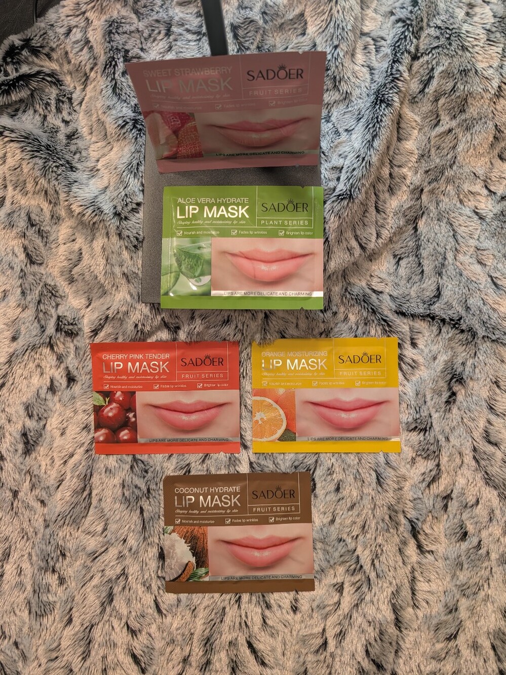 Sadoer Sweet Strawberry Lip Mask – Pink Hydrating Lip Treatment